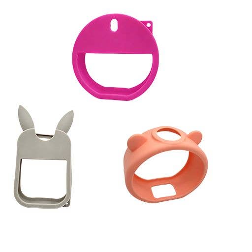 Silicone Spray Hand Sanitizer Holder with Keychain &ndash; Square Travel Spray Case OEM Factory